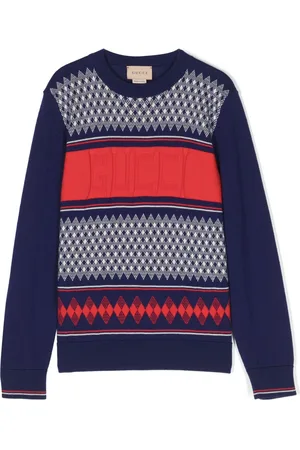 Gucci Suéter tejido con logo en intarsia