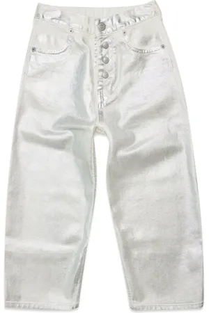 Maison Margiela Jeans rectos metalizados