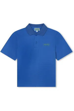 Kenzo Playera tipo polo de piqué con logo estampado