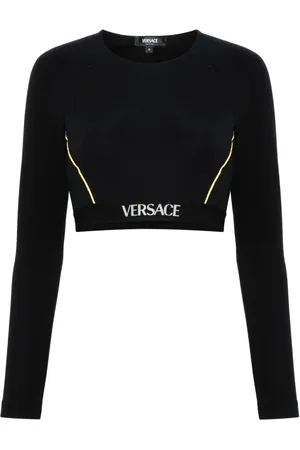 VERSACE Top deportivo con logo en la pretina
