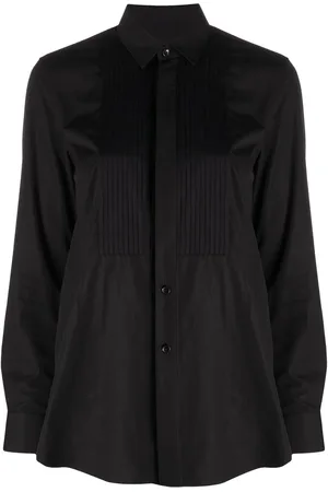 Saint Laurent Camisa con detalles en el canesú
