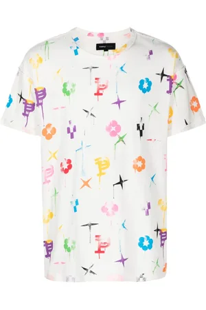 Purple Brand Playera con monograma pintado