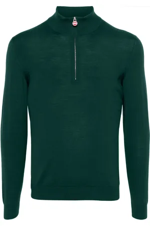 Kiton Suéter con cuello de tortuga y medio cierre