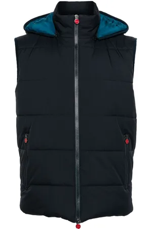 Kiton Chaleco con capucha y cierre