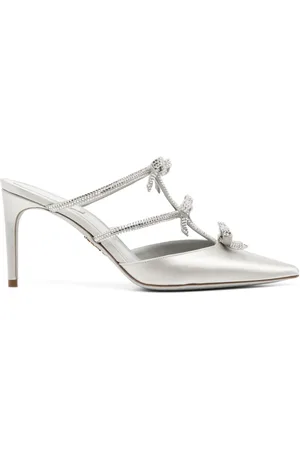 RENE CAOVILLA Mules con lazo y tacón de 80mm