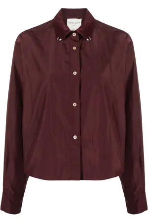 FORTE FORTE Camisa con detalles de cristal