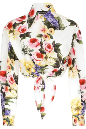 Dolce & Gabbana Camisa corta con estampado floral