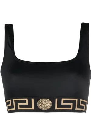 VERSACE Top de bikini con motivo Greca