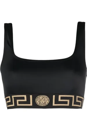 VERSACE Top de bikini con motivo Greca