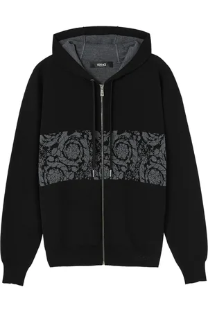 VERSACE Hoodie con motivo Barocco en jacquard