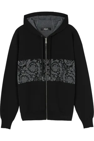 VERSACE Hoodie con motivo Barocco en jacquard