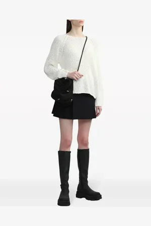KARA Bolsa crossbody de terciopelo con cordones
