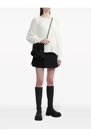 KARA Bolsa crossbody de terciopelo con cordones