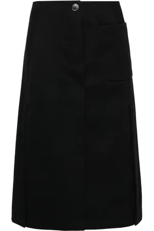 Lanvin Falda midi plisada