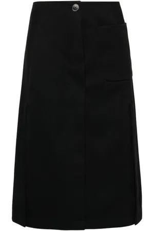 Lanvin Falda midi plisada