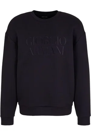 Giorgio Armani Suéter con logo bordado y cuello redondo