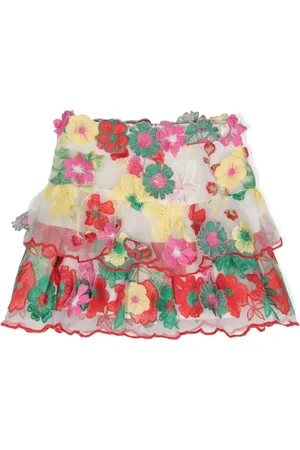 Marlo Falda de tul con bordado floral