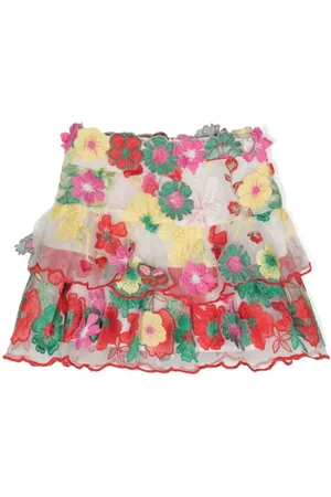Marlo Falda de tul con bordado floral