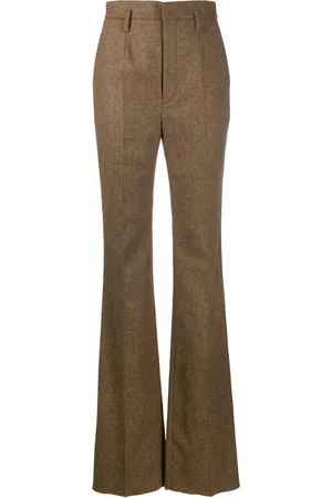 Saint Laurent Pantalones con tiro alto