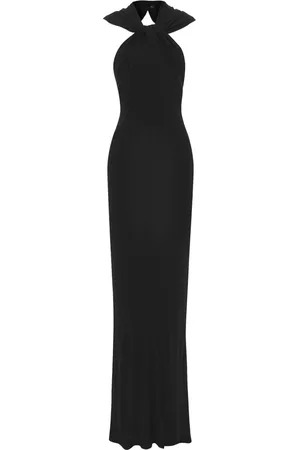 Saint Laurent Vestido largo con capucha