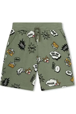 Kenzo Shorts con estampado de tigre