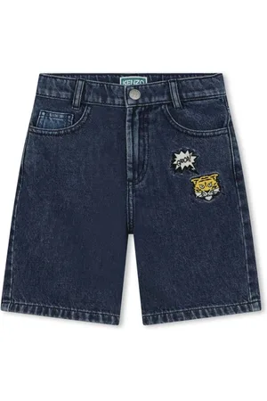 Kenzo Shorts de mezclilla con tiro medio