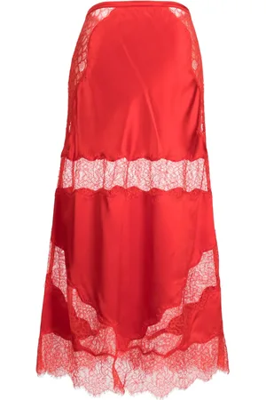 Cynthia Rowley Falda de seda Charmeuse