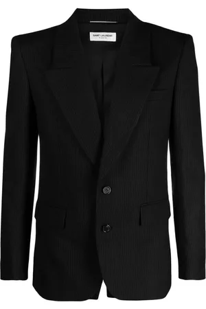 Saint Laurent Blazer con motivo de rayas diplomáticas