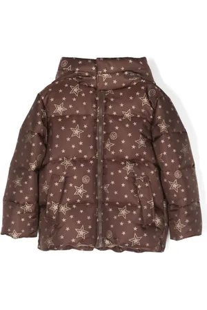 Gucci Chamarra capitonada con capucha y motivo Double G