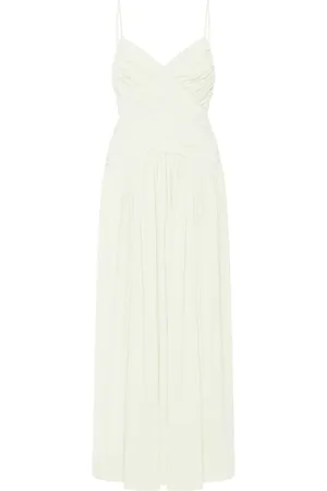 ROSETTA GETTY Slip dress midi fruncido