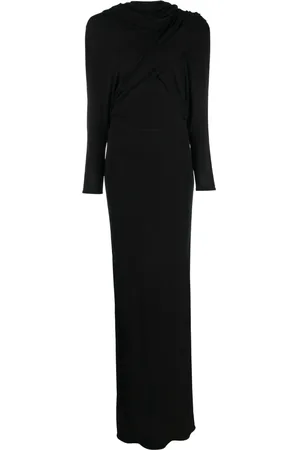 Saint Laurent Vestido de fiesta manga larga con capucha