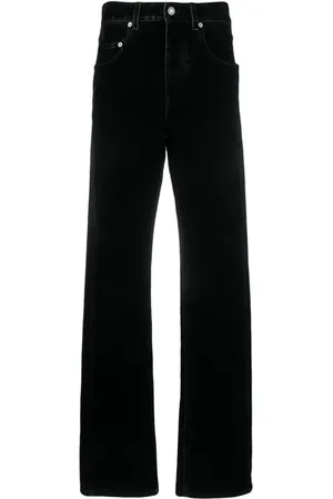 Saint Laurent Jeans anchos con tiro bajo