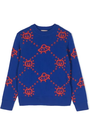 Gucci Suéter con GG UFO en intarsia