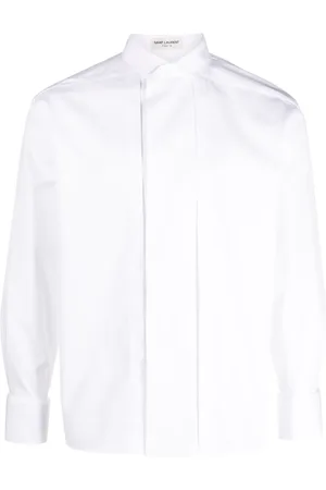Saint Laurent Camisa de popelina manga larga