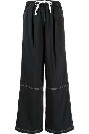 Izzue Pantalones anchos con aplique del logo