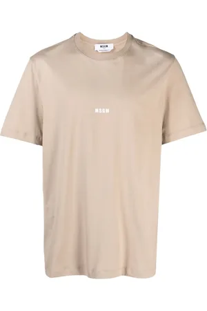 Msgm Playera con logo estampado