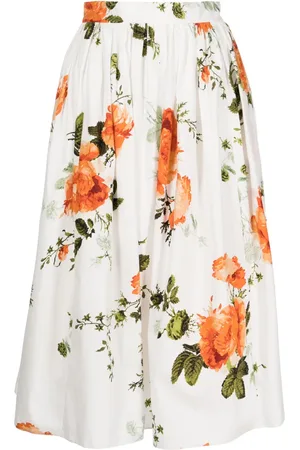 Erdem Camisa de popelina con estampado floral