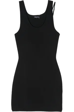 Dsquared2 Vestido corto con placa del logo
