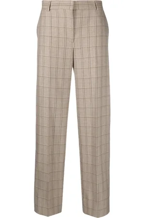 Totême Pantalones de vestir con motivo de cuadros