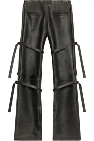 Courrèges Pantalones rectos con hebilla