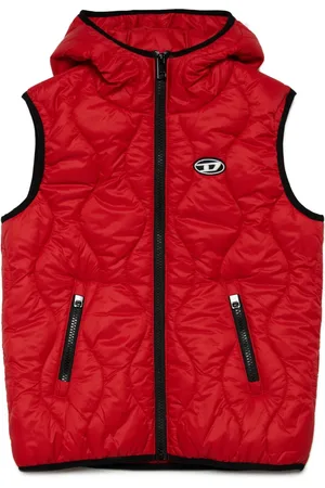 Diesel Chaleco capitonado con aplique del logo