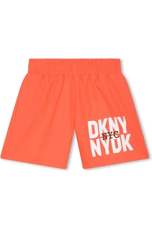 DKNY Shorts de playa con logo estampado