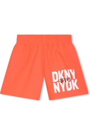 DKNY Shorts de playa con logo estampado