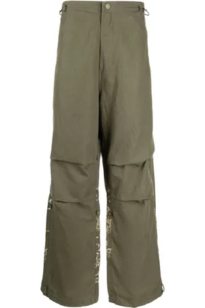 Maharishi Pantalones rectos con pretina elástica