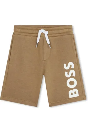 HUGO BOSS Shorts con cordones en la pretina y logo estampado
