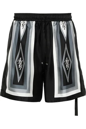 AMIRI Shorts de seda Diamond