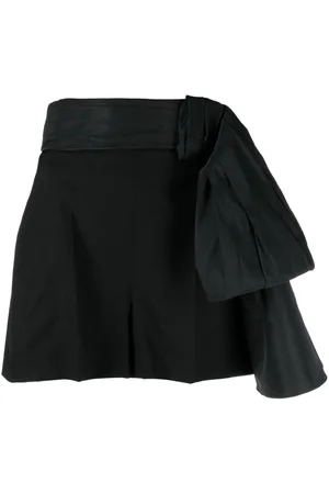 Alexander McQueen Shorts de vestir con detalle de moño