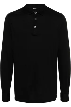 Kiton Playera tipo polo manga larga