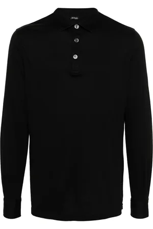Kiton Playera tipo polo manga larga