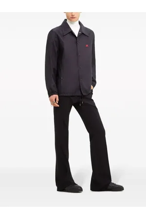 Courrèges Sobrecamisa con estampado gráfico